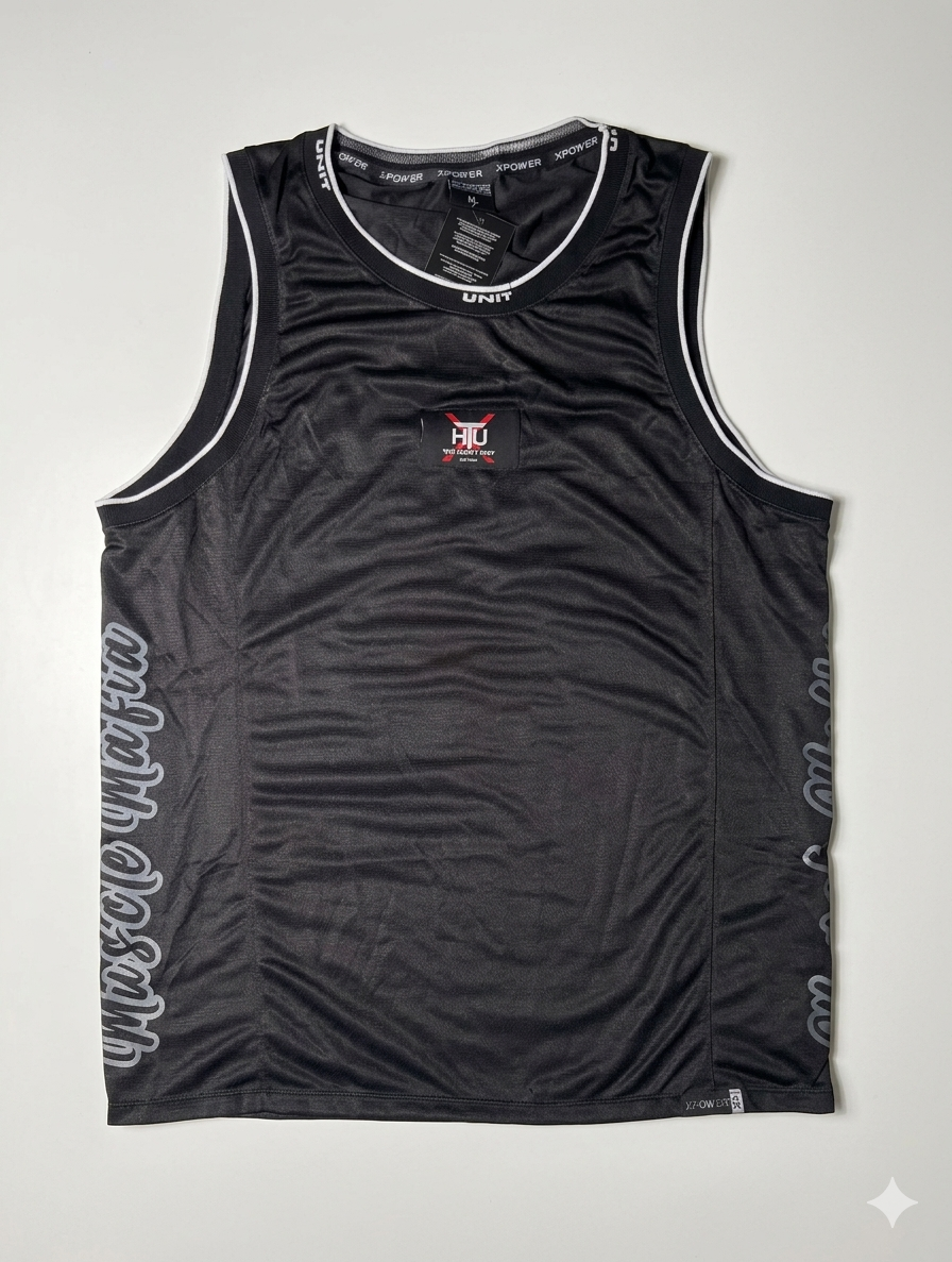 Camisilla negra hombre tela técnica transpirable gym Colombia – The Heavy Unit