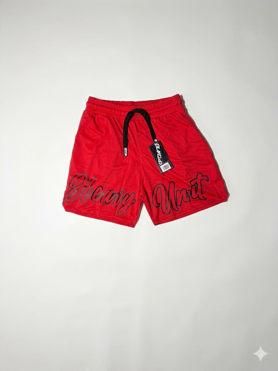 Shorts deportivos rojos hombre Heavy Unit – The Heavy Unit