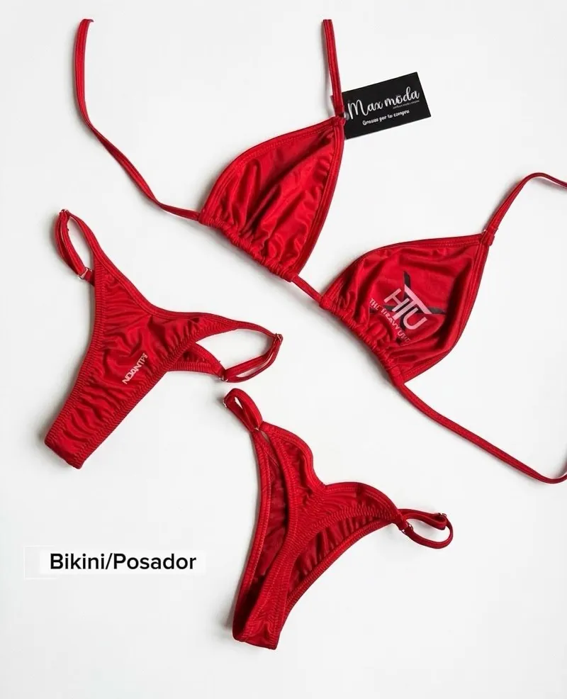 Bikini posador rojo competencia mujer – The Heavy Unit