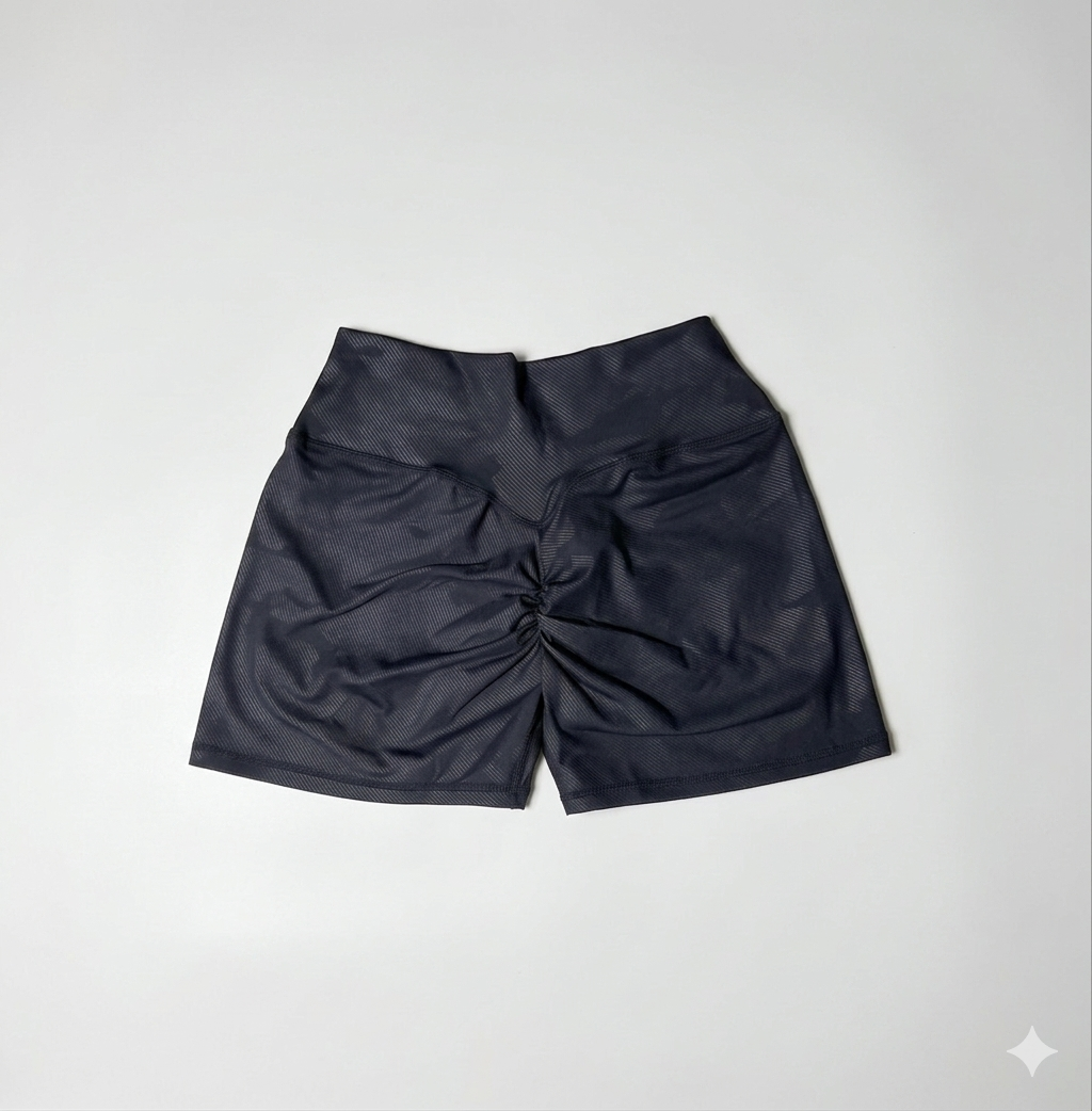 Short negro mujer vista lateral – The Heavy Unit